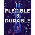 thumbnail image 5 of Liquipel Powertek USB C Lightning iPhone Charger Cable [MFI Certified], 6ft Fast Charging, Neon Party, 5 of 8