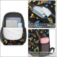 thumbnail image 4 of Game Controller Black Pattern 17" School Backpacks for Teens,Waterproof Oxford Fabric,S-Shape Padded Straps for School,Travel,Hiking,Camping, 4 of 6