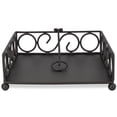thumbnail image 3 of Home Basics Scroll Collection Steel Napkin Holder with Weighted Pivoting Arm, Black, 3 of 5