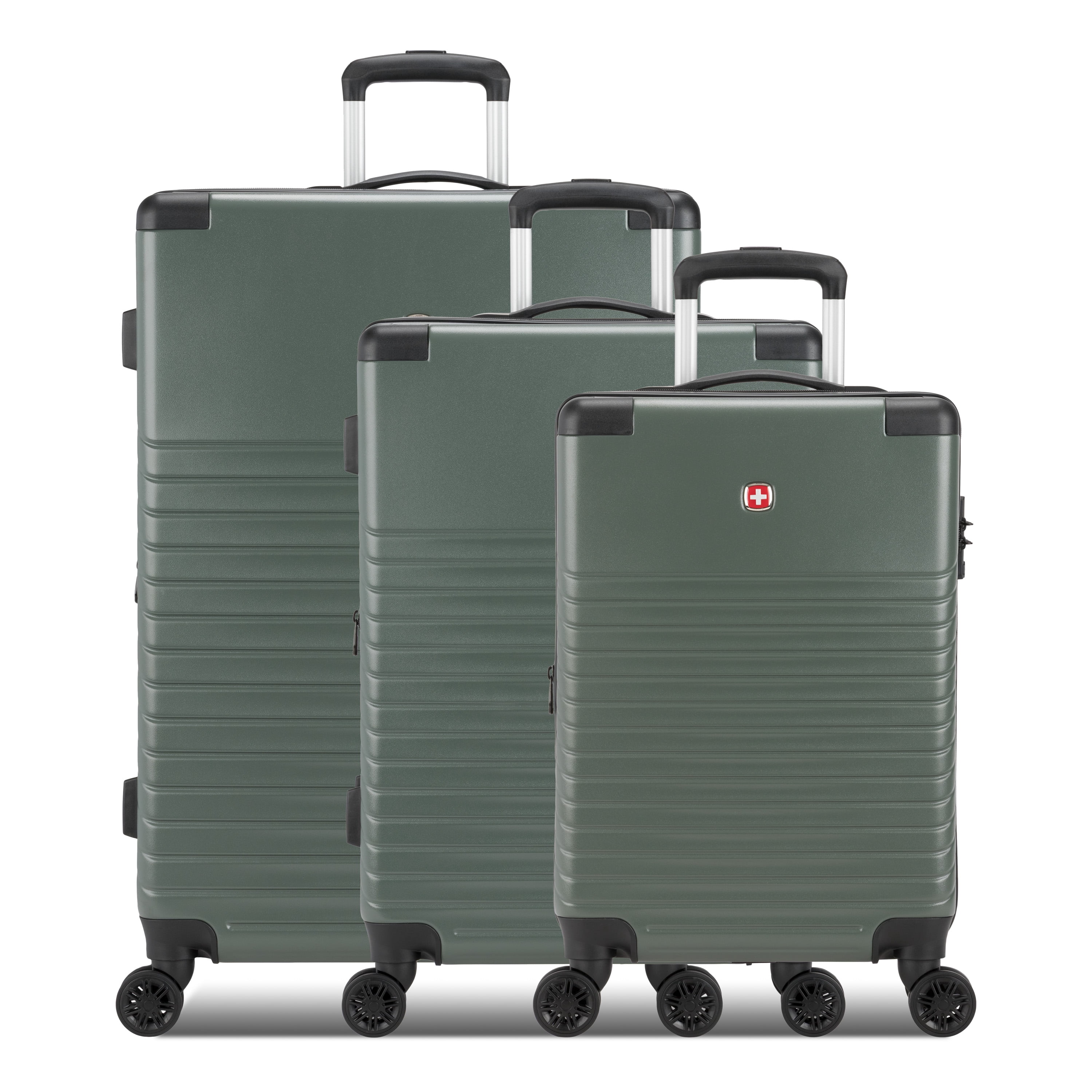 SWISSGEAR Edge Hardside 3-Piece Spinner, Thyme Green