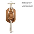 thumbnail image 3 of LCXmlly Easy To Hats Hat Hanger Easy Installation Elegant Bohemian Style Handwoven Rope Hat Hanging Rack for Home Room, 3 of 8