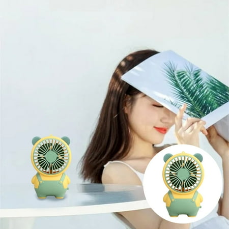

Fan For Bedroom Oscillating Portable Rechargeable Cartoon Styled Mini Desktop Fan For Handheld Tabletop Use Cool For A Refreshing Summer Birthday gifts for Bedroom use