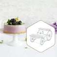 thumbnail image 6 of CUTICATE 2 Tier Serving Tray 2 Layer Fruit Plate Holder Multipurpose Candy Cake Display Stand Wedding Cake Stand for Party Living Room hollow round, 6 of 8
