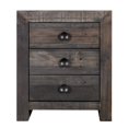 thumbnail image 2 of Moe's 3 Drawer Nightstand in Gray, 2 of 4