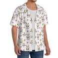 thumbnail image 2 of Goofa easter Printed Men's Casual Short-sleeved Shirt,Lightweight Breathable Button-down,Summer Casual men's top,Versatile Fashion shirt-3X-Large, 2 of 5
