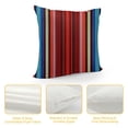 thumbnail image 4 of Creowell  Cinco de Mayo Throw Pillow Cushion Cover, Mexican Serape Colorful Stripes Vertical Lines Latino Design Illustration, Decorative Square Accent Pillow Case, 4 of 5