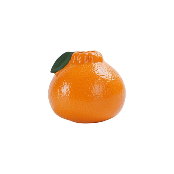 Vintage Style Simulated Orange Vase for Home Decor, Small Plant Hydroponics, Desktop & Living Room Decoration, Easy to Clean Gift Idea