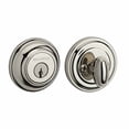 thumbnail image 2 of Baldwin Reserve SCTRD112S Single Cylinder Traditional Round Deadbolt with 6AL Latch; Dual Strike; and SmartKey Venetian Bronze Finish, 2 of 5