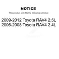 thumbnail image 2 of Transit Auto Front Right Hub Bearing Assembly Suspension Lower Control Arm with Ball Joint Outer Inner Tie Rod End and Sway Bar Stabilizer Link Kit (5Pc) for Car Toyota RAV4 K7T-106456, 2 of 11