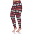 thumbnail image 2 of White Mark Leggings à Imprimé des Fêtes pour Femmes, 2 of 5