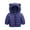 Dark Blue, variant on Children's Hooded Jacket with Bear Ears Lightweight Winter Coat Warm Padded Outerwear for Boys Girls Windproof Soft Shell Kids Clothing Toddler Apparel Infant Coat Children'S Jacket
