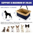 thumbnail image 2 of Dog Booster Car Seat, Fits Pets up to 20lbs, with Metal Frame Encasing, 2 of 6