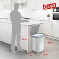 thumbnail image 2 of Open Box Glad Step Trash Can, Series 2 Soft Close Bin with Odor Protection, 2 of 12