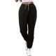 thumbnail image 1 of Gibobby pantalones para nieve mujer Pantalones de chándal holgados de talle para mujer, pantalones de moda con bolsillos y forro polar (Negro, S), 1 of 5