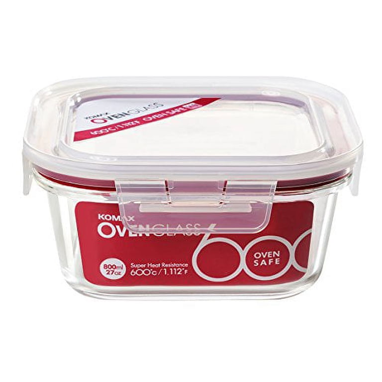 LOCK & LOCK Glass Food Storage Container - 2.1 Cup, Borosilicate, Airtight Lid, Oven, Microwave & Freezer Safe