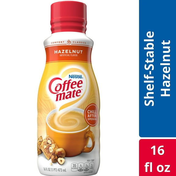 Nestle Coffee mate Hazelnut Liquid Coffee Creamer, 16 fl oz