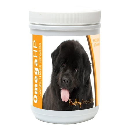 UPC: 0840235111658 | Healthy Breeds Newfoundland Omega HP Fatty Acid Skin and Coat Support Soft Chews