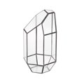 thumbnail image 1 of Matsuzay Maceta de cristal irregular para flores, jardinera suculenta, jarrón, paisaje en miniatura, para decoración de jardín, ornamento Jardín y Patio Negro 14x24CM Matsuzay HA084259-01, 1 of 6
