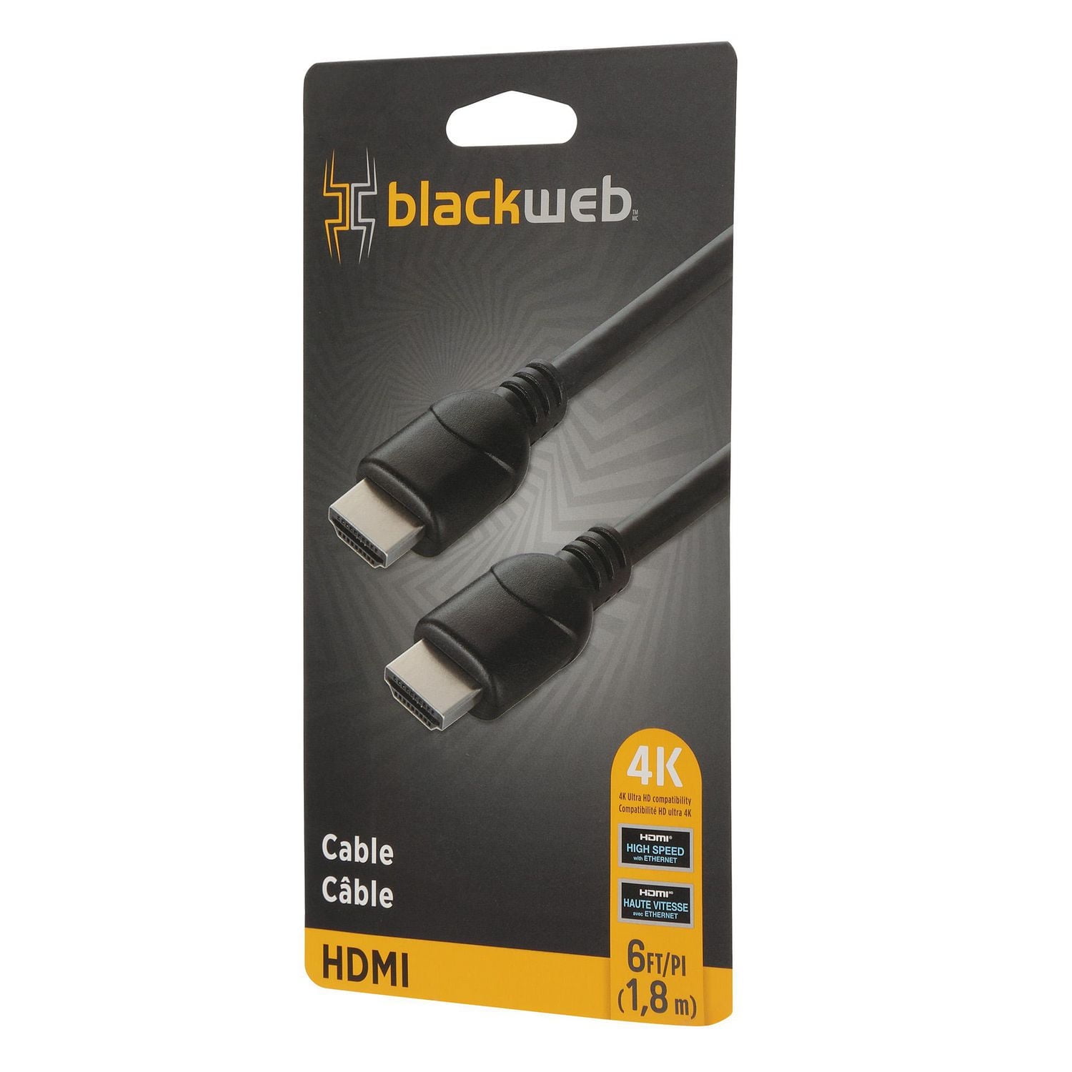 blackweb 6 FT High Speed HDMI Cable (Black)