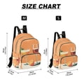 thumbnail image 2 of FORMRS Mini Backpack Purse for Women Quilted Travel Daypack Casual Shoulder Bag, Orange Glasses, 2 of 7