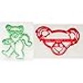 thumbnail image 2 of DANCING TEDDY BEAR FULL BODY AND FACE 1960S ROCK MUSIC SET OF 2 COOKIE CUTTERS MADE IN USA PR1439, 2 of 4
