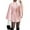 Pink, variant on Womens Batwing Sleeve Poncho Pea Coats Oversized Belted Trendy Casual Stand Collar Cloak Fashion Coats White M