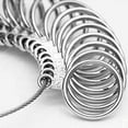 thumbnail image 3 of Ring Size Set Metal Finger Size Gauge Measuring Tool Sizing Tools Rings Size 0-15 with Half Size 31 Pieces, 3 of 5