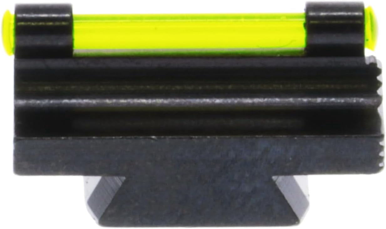 TRUGLO 3/8" METAL DOVETAIL RIFLE FIBER OPTIC GREEN BLACK