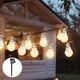 thumbnail image 4 of Fiudx Guirnalda de Luces Solares, Bombillas Led de Bajo Consumo, Diseño Impermeable E Irrompible, Decoración de Jardín Exterior, Fiestas En El Patio, Bodas, Panel Solar Ajustable, 10 Luces, Tamaño 20, 4 of 6