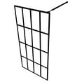 thumbnail image 3 of vidaXL Walk-in Shower Screen Frosted Tempered Glass 90x195 cm, 3 of 3
