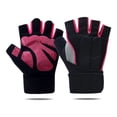 thumbnail image 4 of Guantes de Ciclismo de Medio Dedo Soporte de Muñeca Transpirable Mujeres Hombres Guantes de Bicicleta sin Dedos para Fitness al Aire Libre Montar Caracol Rosa Medio Dedo Rosa M YUNYI BRAND  Deportes, 4 of 8