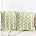 thumbnail image 2 of Decorative Throw Pillow Covers Set of 2 Grass Green Pillow Covers 16x16 Inch Throw Pillow Cover Linen Pillowcase Modern Boho Farmhouse Outdoor Pillow Covers for Couch Sofa Bed Living Room, 2 of 6