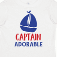 thumbnail image 4 of Inktastic Captain Adorable, Sail Boat, Sailing - Red Blue Boys Toddler T-Shirt, 4 of 5