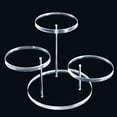 thumbnail image 1 of 3 Tray Fashion Multi-Layer Acrylic Jewelry Ring Display Stand Pendant Show Rack, 1 of 2