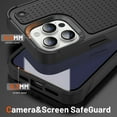 thumbnail image 3 of Decase Heavy Duty Case For Apple iPhone 15 6.1",Military Grade Drop Protection,Hybrid Anti-Scratch Shockproof Rugged Phone Shell Cover,for Women Men,for iPhone 15 - Black, 3 of 5