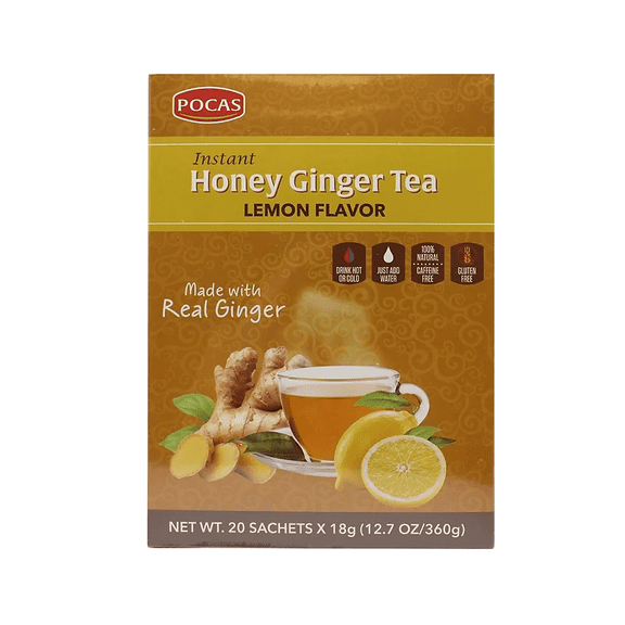 Pocas Honey Ginger Tea with Lemon (20 Bags)