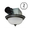 thumbnail image 2 of Air King DRLC701 Ventilateur d'Échappement Décoratif pour Bain Rond avec Lumière, Bronze (2 Pack), 2 of 3