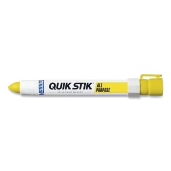Markal MKL-61053 0.687 x 6 in. Quik Stik All-Purpose Solid Paint Marker, Yellow