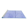 thumbnail image 2 of Ahgly Company Machine Washable Indoor Rectangle Persian Blue Traditional Area Rugs, 7' x 9', 2 of 4