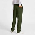 thumbnail image 6 of BRGZLK Children's Solid Color Elastic Waisted Pants Mid Size Straight Leg Casual And Comfortable Pants, 6 of 7