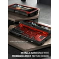 thumbnail image 4 of Poetic Spartan Case for Samsung Galaxy Z Fold 4, Full Body Rugged Case with Kickstand, Metallic Red, 4 of 6