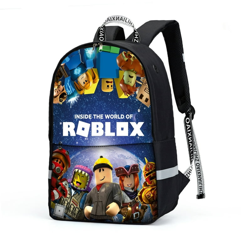 Toyella New Roblox Game 3-Piece Large Capacity Backpack 1style Pencil case  