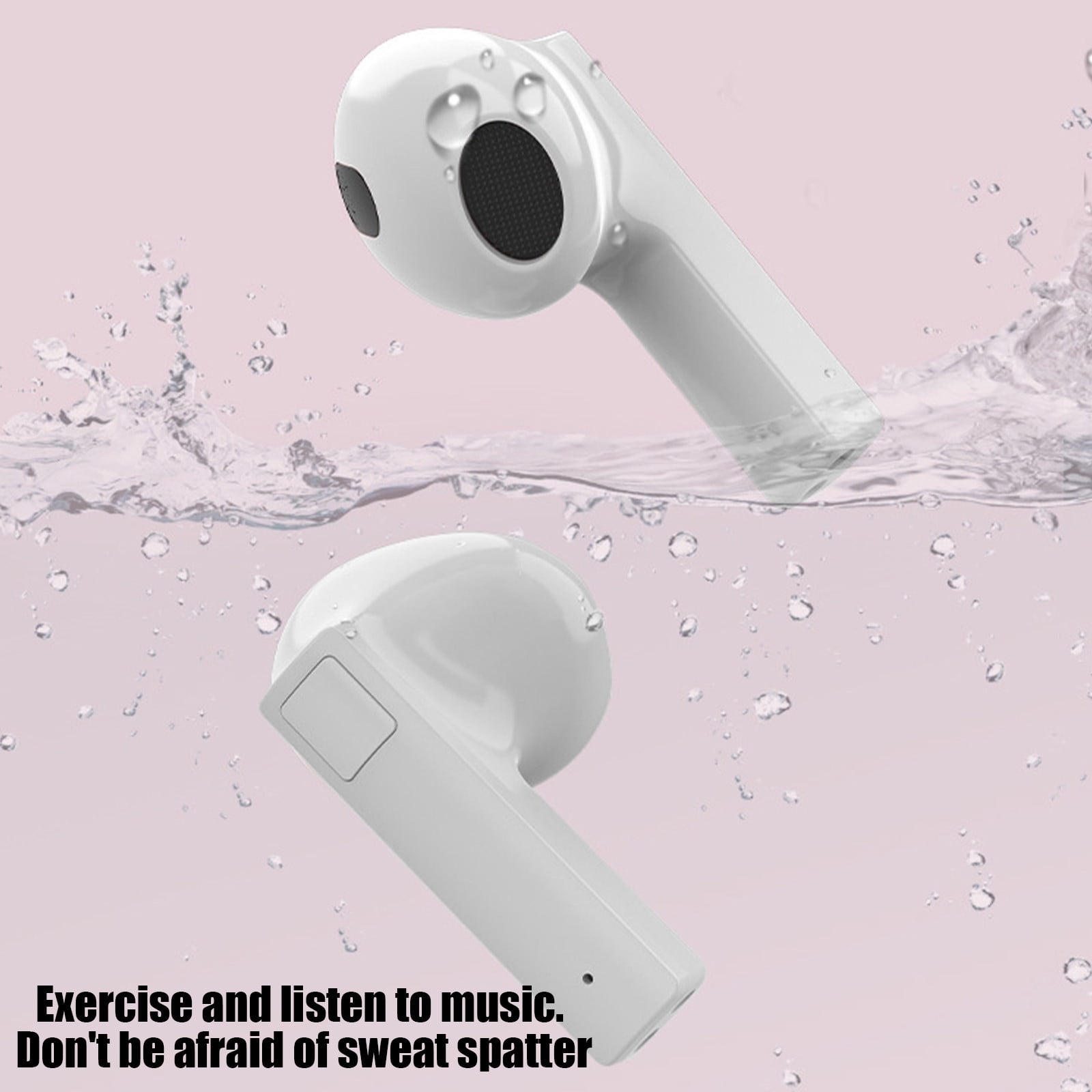 Studio Buds - True Wireless Noise Cancelling Earbuds - Compatible with IOS & Android, Built-in Microphone, IPX4 Rating, Sweat Resistant Earphones, Class 1 Bluetooth Headphones - White