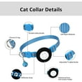 thumbnail image 5 of G Collar para gato, collar reflectante diseñado para Airtag, collar para perro, cachorro, gato, mascota pequeña (negro), 5 of 5