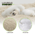 thumbnail image 6 of Magshion 36.5" Rectangle Pet Bed Washable, Long Plush Pet Bed for Dogs & Cats, Beige, 6 of 10