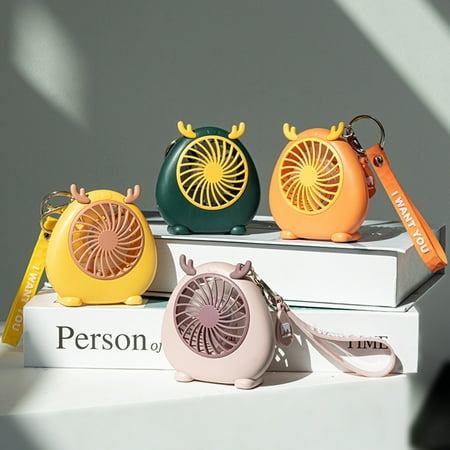 

Fogcroll Handheld Portable Fan Ergonomic Design Plastic Quiet Operation USB Charging Fan for Home