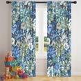 thumbnail image 5 of Blackout Kids Curtains,Pioneer Flower Floral Print Pattern Childrens Insulated Curtains Set Of 2,Bedroom Essentials,Toddler Room Decor 42"x84", 5 of 5