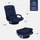 thumbnail image 3 of Songqin Swivel Gaming Chair 360 Degree Multipurpose Floor Chair Rocker for TV, Reading, Playing Video Games w/Lumbar Support, Armrest Handles, Adjustable Foldable Backrest - Navy, 3 of 16