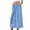 Blue, variant on THDHVS Skirts for Women,Flowy Skirt,Women's Casual Solid Rise Button Down Midi Skirt with Pockets Blue M