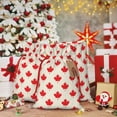 thumbnail image 6 of Rocae Happy Canada Day for Christmas Drawstring Linen Gift Bag with Drawstrings Treat Bag Goody Present Bags for Christmas Party Favor-Small, 6 of 9